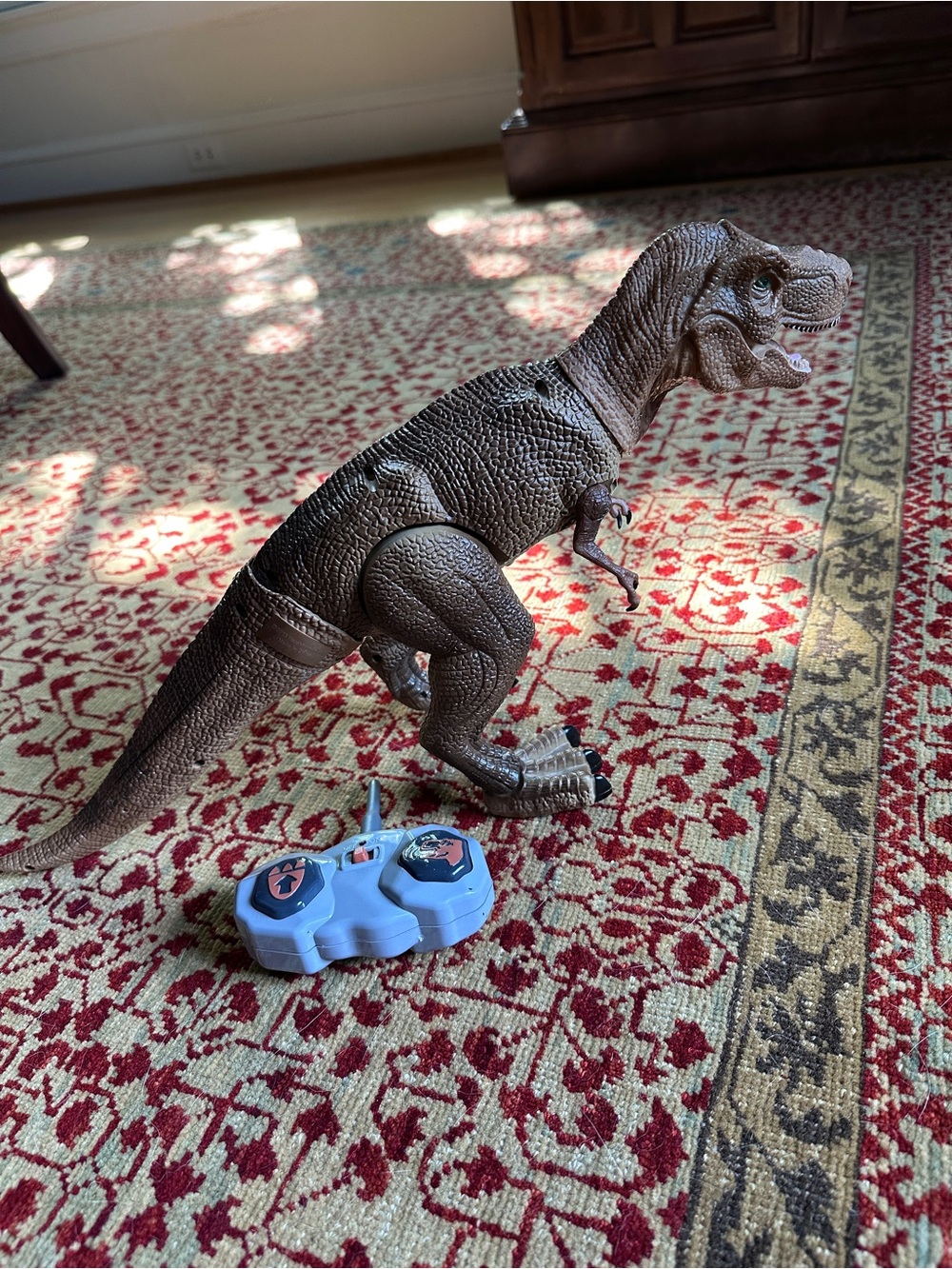 Remote Control Brown T-Rex Dinosaur Toy - Pets Reptile